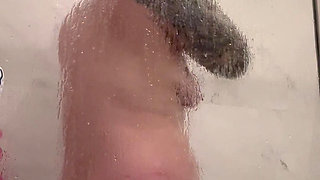 Watch me shower, finger my pussy, dildo and squirt