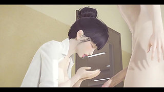 Hentai Uncensored - Word Hardsex in a Library - Japanese Asian Manga Anime Game Porn