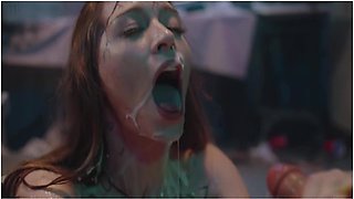 Femdom Investigation - Horny Lesbian Foursome With Male Bondage, Anal & Creampie Cleanup With Anna Claire Clouds, Octavia Red And Myra Moans