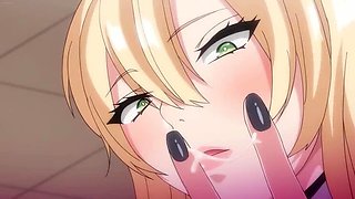 Busty Anime College Babes Threesome - Blonde Hentai Sex