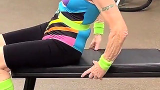 1980's Workout Video - in Gym and Bedroom