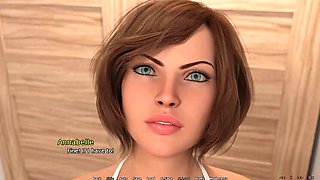 Granny Seduction Visual Novel - Grandma's House Shower Sex Scene HD
