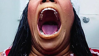 Yawning in the Shower at Christmas