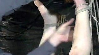 Tormented Maid - Judith Hangs Naked Tied up From the Ceiling and Gets Scrubbed Wet and Tickled Mercilessly