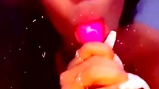 Jordy Love sucking & fucking her toys