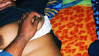 Very very beautiful Indian juicy girl having romance.