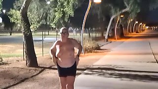 Thick Bbw Wife Strips In Public Park And Role Play With Hus! Badblondiemonroe