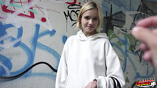 German Scout - Tall Small Tits Teen Novella Night Talk to Pickup Casting Fuck
