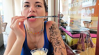 Try not to cum, close up, titty drop