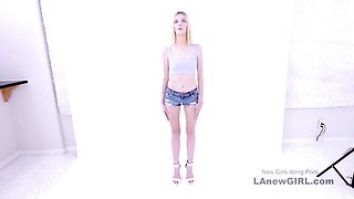 Model's sexy blonde scene by LA New Girl