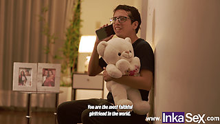 My Angry MILF Stepmom Finds Out and Teaches My Ex-girlfriend How to Fuck Anal on Valentine's Day.