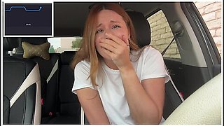 Braless Pit Stop In The Drive Thru With My Lush On Max! - Nadia Foxx