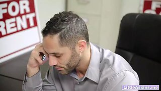 Young asian real estate agent is insane at job casting