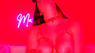 Chubby Brunette Big Boobs Dildo Masturbation