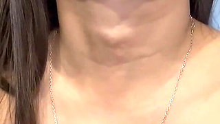 Neck Fetish with Big Dildo in My Mouth