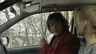 An awesome blond woman with big boobs part1