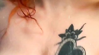 Great Big Boobs On Masturbating Redhead