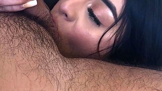 ShesNew Amateur brunette girlfriend POV blowjob handjob