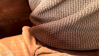 Horny Girl Plays with Cock in Fast Food Restaurant - Risky Blowjob