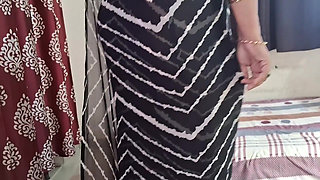 Taste,my Necter Lovely Look in Black Saree