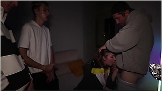 Ethan Lestray And Oliver Strelly - Gangbang At A College House Party