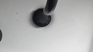 Cumshot in Black Gloves