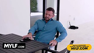 Pretty hot cougar wife banged, predominated and creampied by hubby's enormous cock chief - mylf cheating