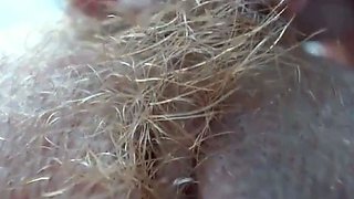 Hot Babe with big ass masturbating upclose