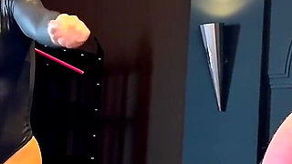 Sissy Caned by Two Cruel Mistresses