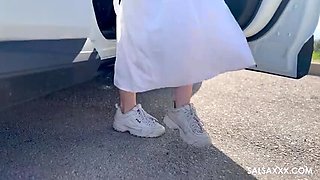 POV Blowjob Near Ocean with Becky California & Jean Pallett - Outdoor Doggystyle Sex