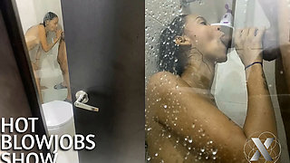 Owner of The House Finds His Step Son Having Sex in The Bathroom with The Employee