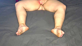 Blonde worries satisfyer dildo pussy fingering trembling twitch moaning multiple orgasms