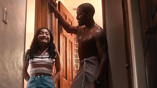 Isiah Maxwell and Avery Black in hot interracial action