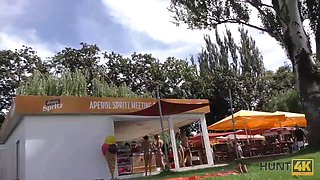 Hunt4k. comely female loves outdoor Anal Sex for money with new man