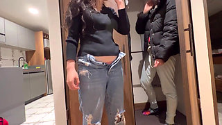 We touched in the closet before her husband arrived!!