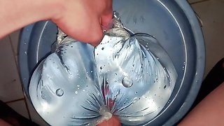 POV Solo Male  Real Amateur Bathroom Session