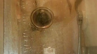 Wife Fucks Herself in the Shower