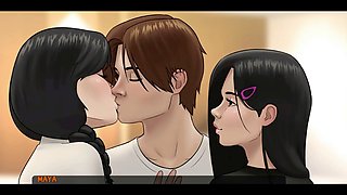 Animated hentai scene with a hot bra and exciting action