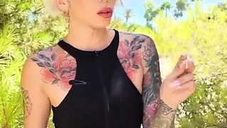 Blonde emo amateur solo masturbation