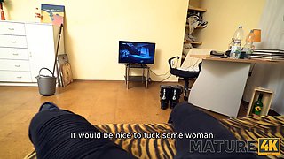 Mature4k. maid with a humid opening getting fucked sideways to the confine