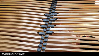 The Crazy Professor - a Sucking Doll Under His Bed Sucks His Cock Till the Cum Drips Over Her Lips