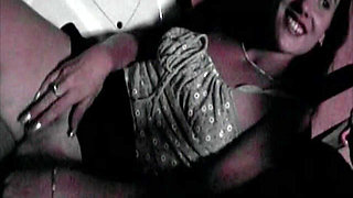 MILF Brunette Spontaneously Fucked in the Car