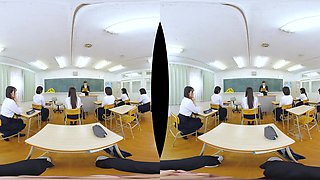 Today is Naked Day?! Her New School She Transferred To; Busty Teen Japanese Schoolgirl Fucked in Class