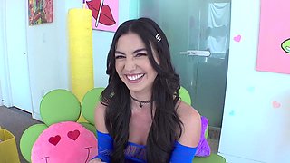 Girl with a cute pussy is happy to get fucked silly