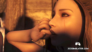 3D MILF Takes a Rough Pounding & Climaxes Loud on the Floor