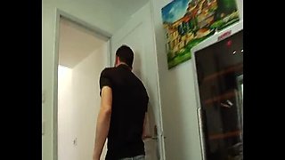 Hot French Amateur Anal in Public Bathroom