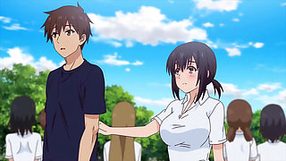 Cute girl having fun with clooage clasmate