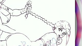 Caitlyn & Vi Futa Mesmerism - Spitroast, Double Penetration,