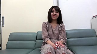 Pretty Japanese schoolgirl in uniform takes a hard fucking