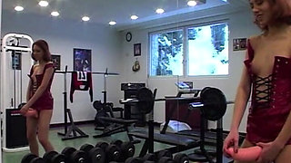 Gym Seduction - Busty Redhead with Big Ass Gets Fucked on Workout Machine